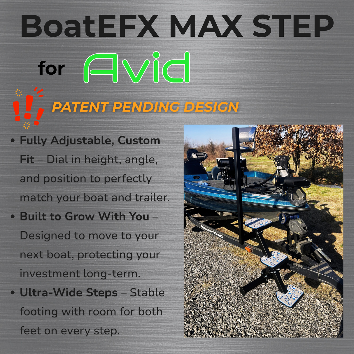 Avid Boats® Trailer Steps