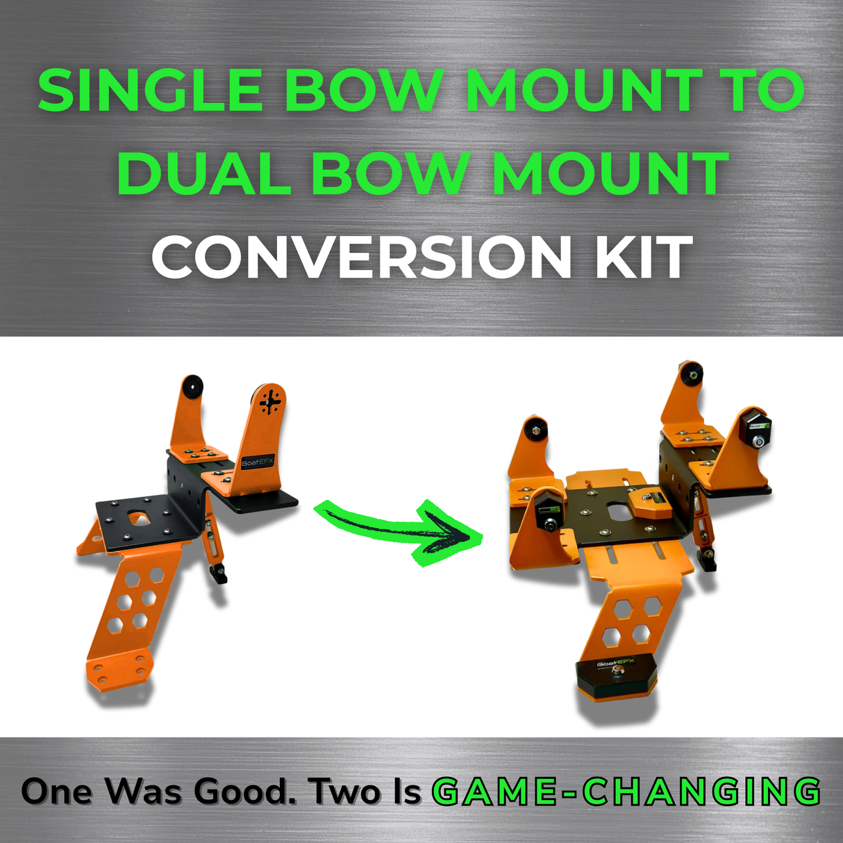 Single Bow Mount to Dual Bow Mount Conversion Kit