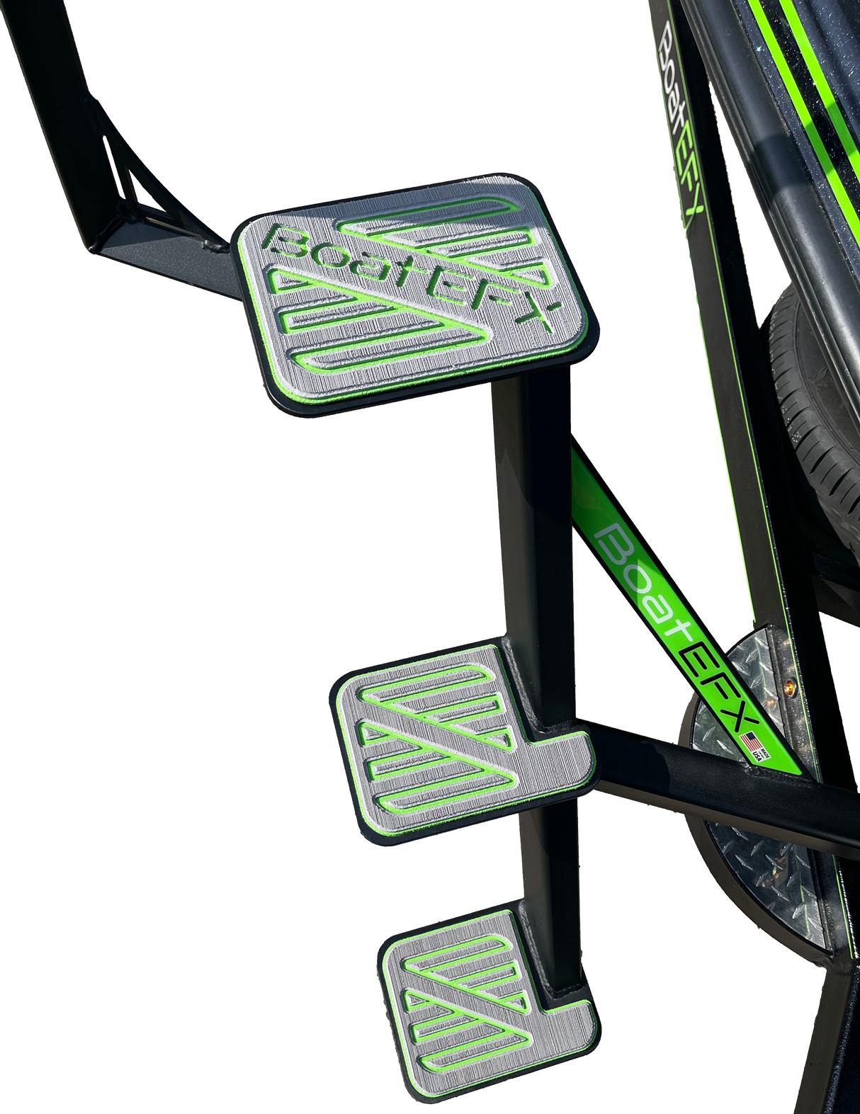 Vexus Bass Boat Trailer Steps by BoatEFX - BoatEFX