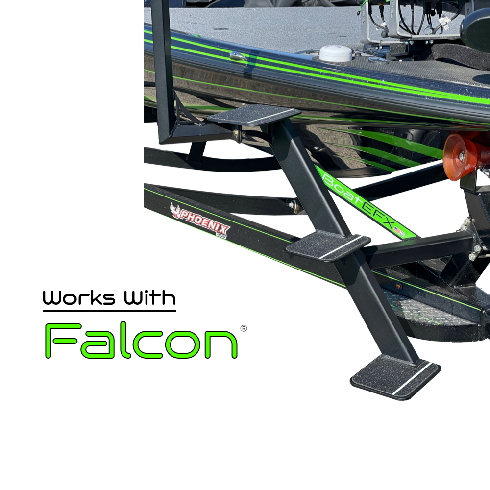 Falcon Bass Boat Trailer Steps by BoatEFX - BoatEFX