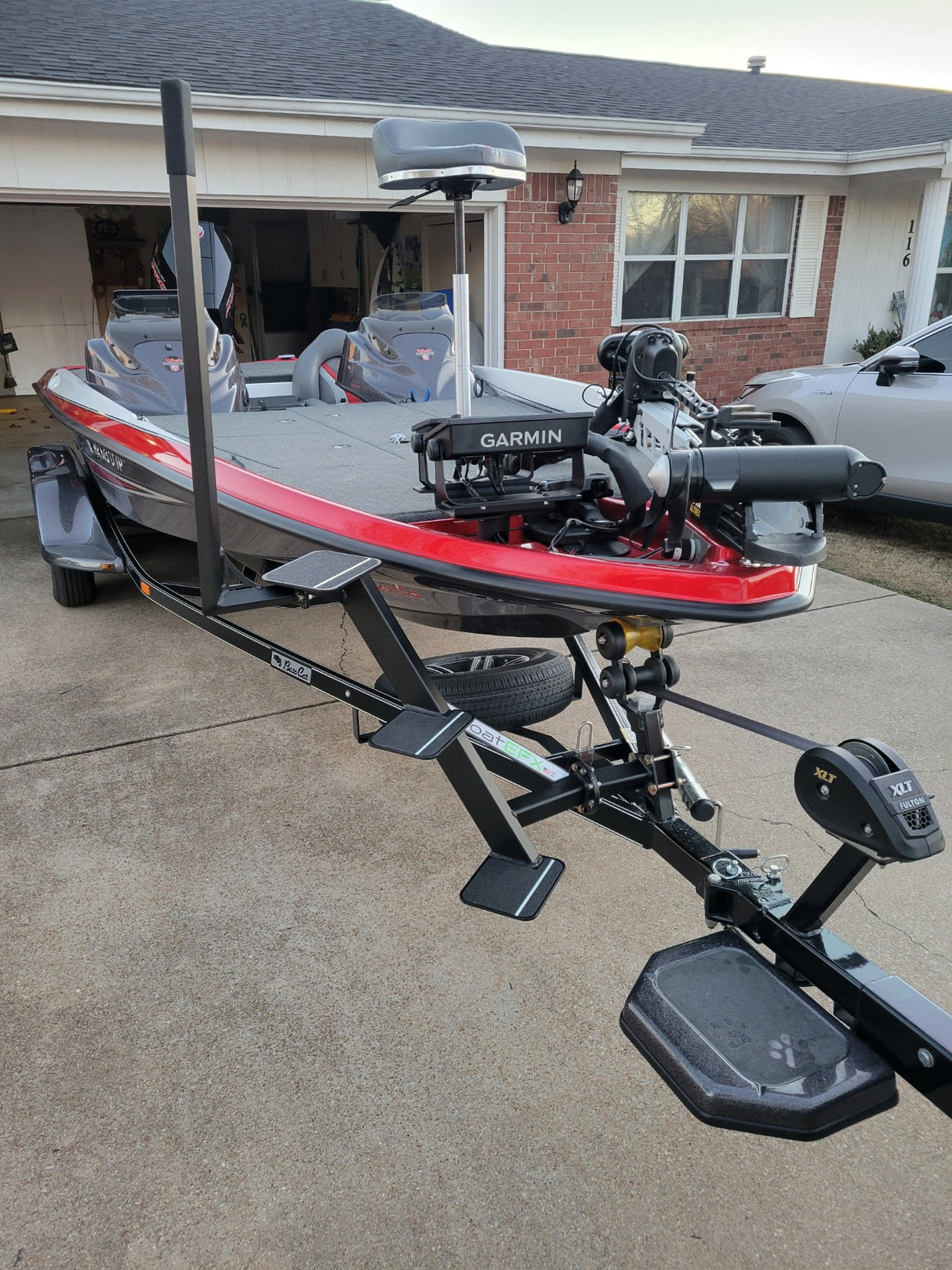 Bass Cat Boat Trailer Steps by BoatEFX - BoatEFX