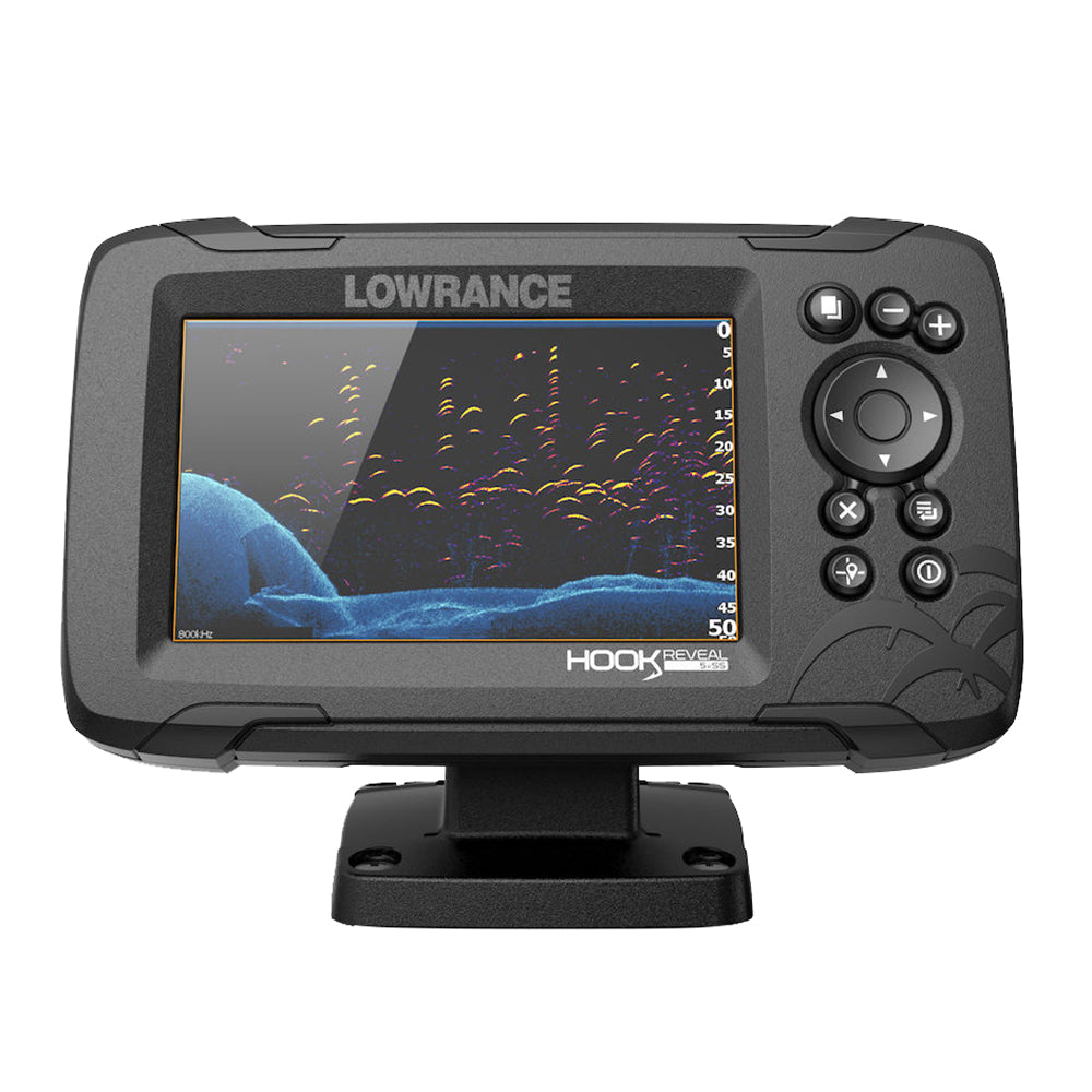 Lowrance HOOK Reveal 5x Fishfinder w/SplitShot Transducer  GPS Trackplotter [000-15503-001] - BoatEFX