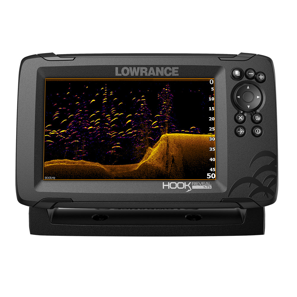Lowrance HOOK Reveal 7x Fishfinder w/TripleShot Transom Mount Transducer [000-15515-001] - BoatEFX