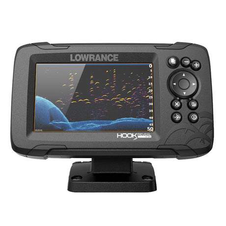 Lowrance HOOK Reveal 5 Combo w50200kHz HDI Transom Mount CMAP Contour Card  00015857001 – BoatEFX