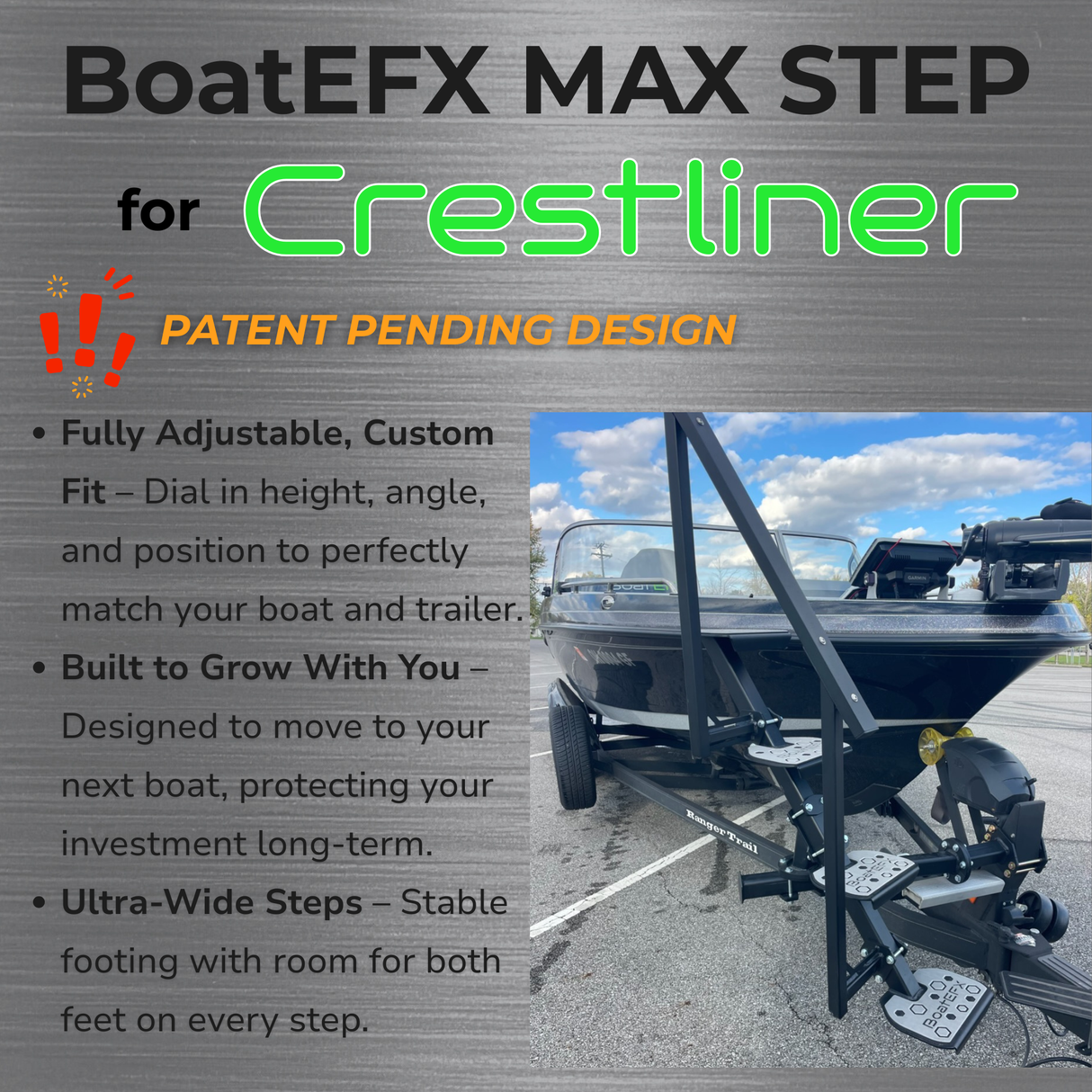 Crestliner® Boat Trailer Steps