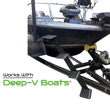 Deep-V Boat Trailer Steps