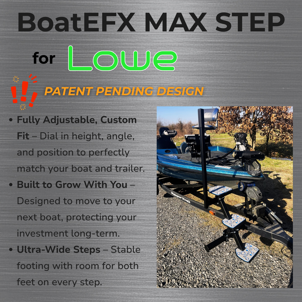 Lowe® Boat Trailer Steps