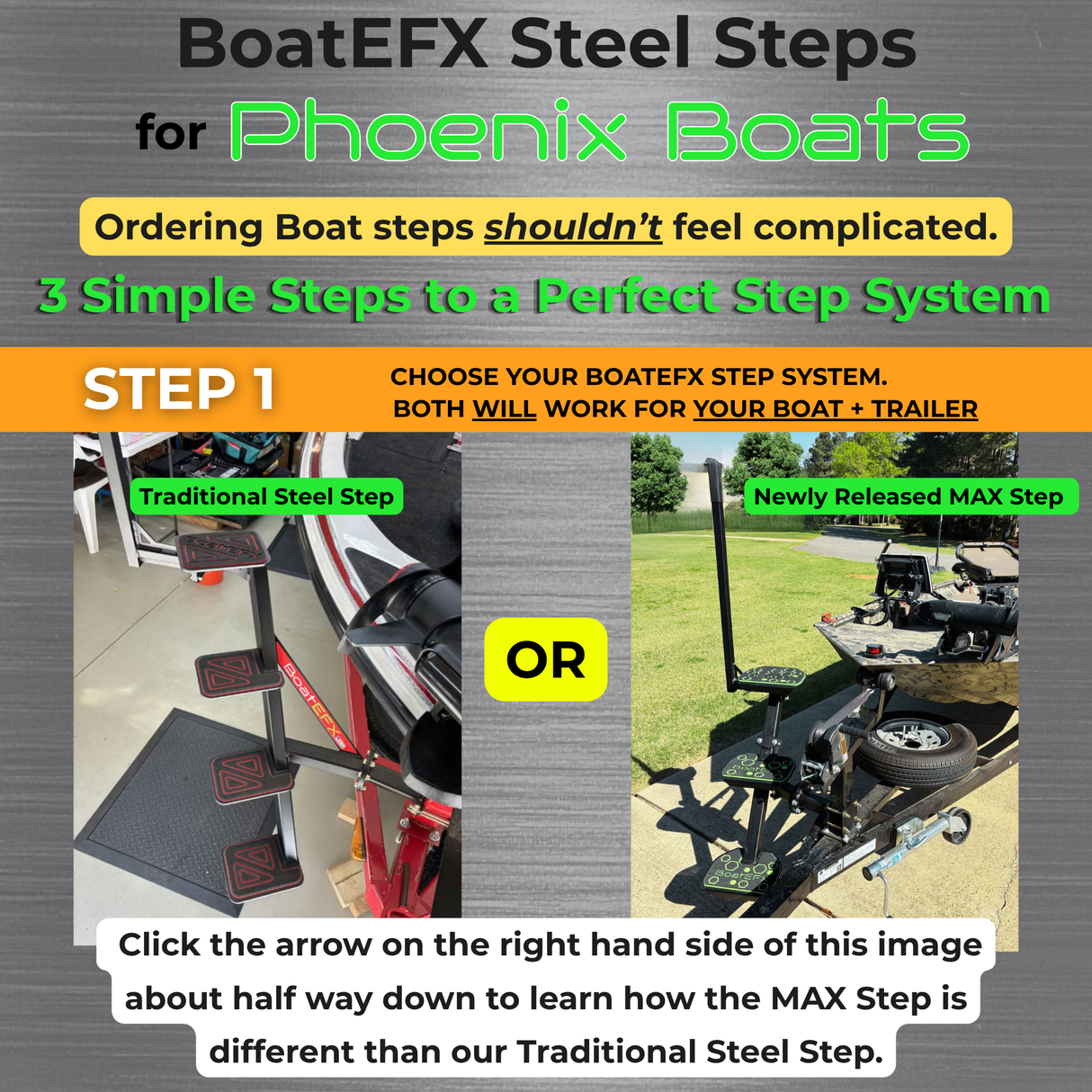 Phoenix® Boat Trailer Steps