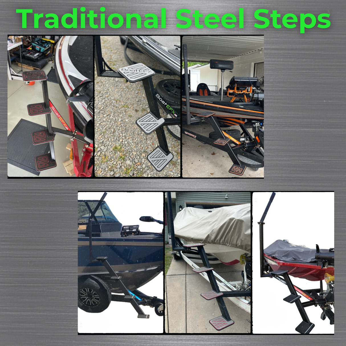 Tracker® Compatible Boat Trailer Steps
