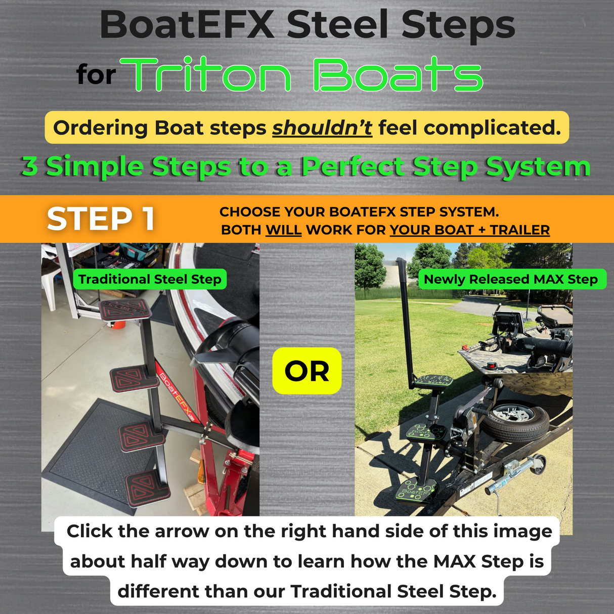 Triton® Boat Trailer Steps