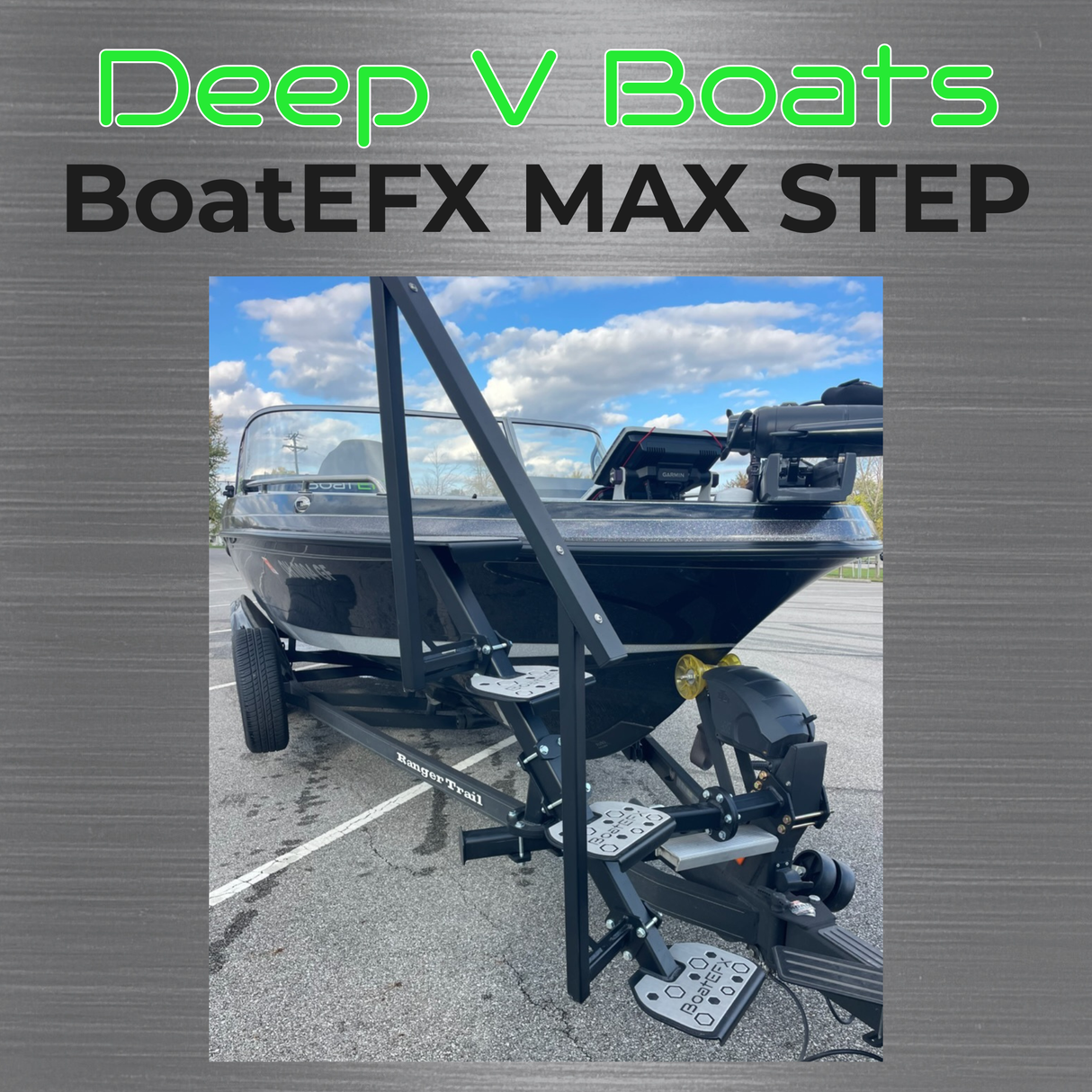 Deep V - Multi Species Boat Trailer Steps by BoatEFX