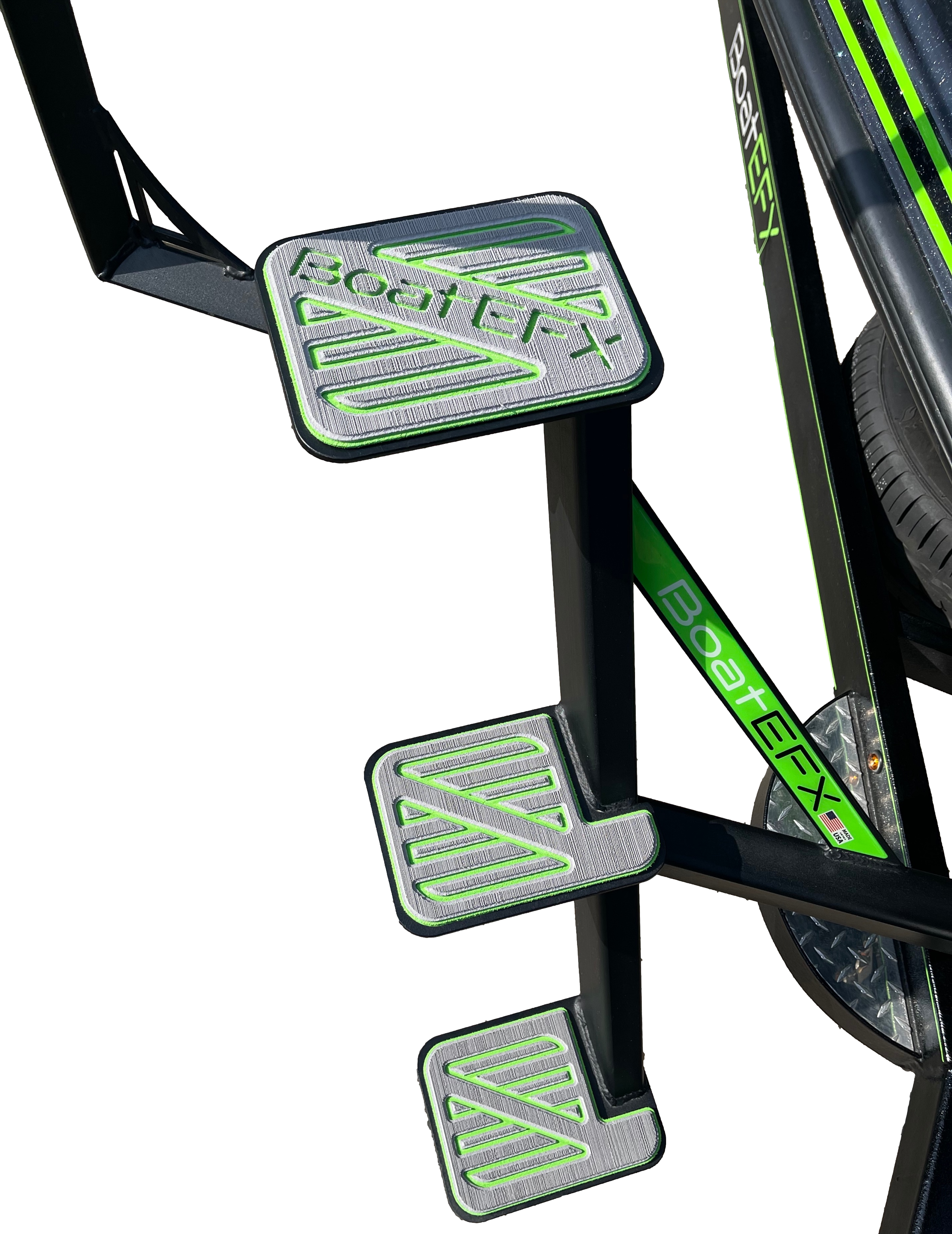 Carolina Skiff Bass Boat Trailer Steps BoatEFX - BoatEFX