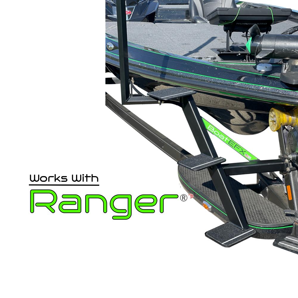 Ranger Bass Boat Trailer Steps by BoatEFX
